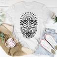 Maori Polynesian Tattoo Haka Dance Face Mask Head Unisex T-Shirt Unique Gifts