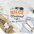 Masters Graduation My Niece Mastered It Class Of 2023 Unisex T-Shirt Unique Gifts