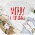 Merry Christmas Weihnachts Spruch Dekoration Damen Herren V3 T-Shirt Lustige Geschenke
