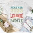 Rentner 2023 Rente Spruch Retro Vintage V2 T-Shirt Lustige Geschenke