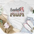 Softball Baseball Mom Leopard Mothers Day Unisex T-Shirt Unique Gifts