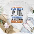 Some Grandmas Play Bingo Real Grandmas Watch Hockey Gift Gift For Womens Unisex T-Shirt Unique Gifts
