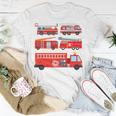 Types Of Fire Truck Toddler Boy Firefighter Trucks T-Shirt Funny Gifts