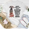 Us Flag Weimaraner Dad Happy Fathers Day To My Amazing Daddy Unisex T-Shirt Funny Gifts