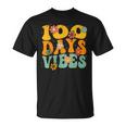 100 Days Of School Vibes 100Th Day Of School Retro Groovy V2T-shirt