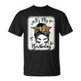 13Th Birthday Decorations Girl Messy Bun 13 Years Old Bday Unisex T-Shirt