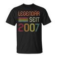 15 Geburtstag Legendär Seit 2007 Geschenk T-Shirt