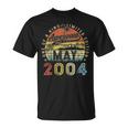 19 Year Old Awesome Since May 2004 19Th Birthday Unisex T-Shirt