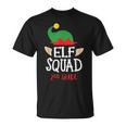 Christmas Elf Squad Second Grade Teacher Top  Men Women T-shirt Graphic Print Casual Unisex Tee