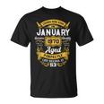 53 Years Old Gifts Legends Born In January 1970 53Rd Bday  Men Women T-shirt Graphic Print Casual Unisex Tee