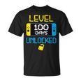 Level 100 Days Of School Unlocked Gamer Video Games Boys  V20 Unisex T-Shirt