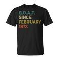 49 Geburtstag 49 Jahre Alte Ziege Seit Februar 1973 T-Shirt