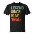 68 Year Old 68Th Birthday Gifts Legend Since May 1955 Unisex T-Shirt