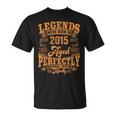 8 Year Old Legends Born In 2015 Vintage 8Th Birthday T-Shirt