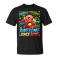 8Th Birthday Comic Style Awesome Since 2015 8 Year Old Boy Unisex T-Shirt