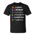 Autism Awareness Support Autism For Mom Dad Unisex T-Shirt