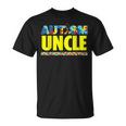 Autism Uncle Awareness Support Unisex T-Shirt