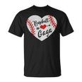 Baseball Softball Ball Heart Gaga Grandma Mothers Day Gift Unisex T-Shirt