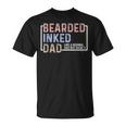 Bearded Inked Dad Papa Daddy Stepdad Father Husband Family Gift For Mens Unisex T-Shirt