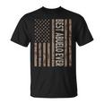 Best Abuelo Ever Us American Flag Funny Grandpa Fathers Day Gift For Mens Unisex T-Shirt