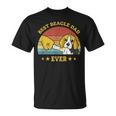 Mens Best Beagle Dad Ever Proud Vintage Beagle Puppy Lover T-Shirt