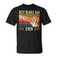 Mens Best Beagle Dad Ever Vintage Fist Bump Dog Lover T-Shirt