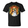 Best Dog Dad Ever Retro Vintage Beagle Dog Lover Gift Gift For Mens Unisex T-Shirt