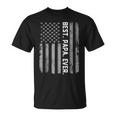 Best Papa Ever Vintage American FlagUnisex T-Shirt
