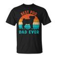 Best Pug Dad Ever Funny Gifts Dog Animal Lovers Walker Cute Unisex T-Shirt