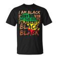 Blackity Black Every Month Black History Bhm African V5 T-Shirt