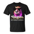 Capybara Is My Spirit Animal Capybara Sunglasses Retro 90S Unisex T-Shirt