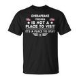 Chesapeake Virginia Ort Zum Besuchen Bleiben Usa City T-Shirt