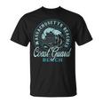 Coast Guard Beach Retro Wave Circle T-Shirt