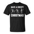 Creepy Christmas Skeleton Costume Snow Xmas T-shirt