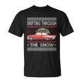 Drifting Through The Snow Ugly Christmas Sweater Unisex T-Shirt