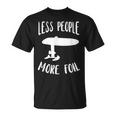 Efoil Less People More Elektrisches Hydrofoil-Surfbrett T-Shirt