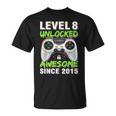 Eight 8Yr Bday Son Boy Funny Gamer 8Th 8 Year Old Birthday Unisex T-Shirt