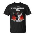 Feuerwehr Opa Cooler Opa Feuerwehrmann T-Shirt