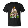 Funny Christmas Beagle Pajama Shirt Tree Dog Dad Mom Xmas Unisex T-Shirt