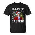 Funny Santa Biden Happy Easter Christmas Unisex T-Shirt
