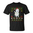 Funny Westie Dog Lover Xmas Santa Ugly Westie Christmas Gift Unisex T-Shirt