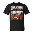 Grandma Football Birthday Boy Family Baller Bday Party Unisex T-Shirt