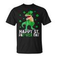 Happy St Pat-Rex Dinosaur Saint Patricks Day For Boys Girls Unisex T-Shirt