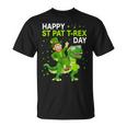 Happy St Pat Trex Day Dino St Patricks Day Kids Toddler Boys T-Shirt
