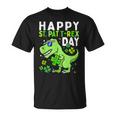 Happy St Pat Trex Day Dino St Patricks Day Toddler Boys V3 T-Shirt