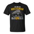 Herren Modelleisenbahn Opa Eisenbahner Modellbauer Rentner T-Shirt