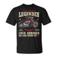 Herren T-Shirt zum 65. Geburtstag, Biker-Motiv Chopper 1958