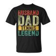 Mens Husband Dad Tennis Legend Fathers Day Vintage T-Shirt