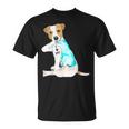 I Love Dad Tattoo Jack Russell Terrier Dad Tattooed Gift Unisex T-Shirt