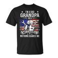 Im A Dad Grandpa Mechanic Quotes American Flag Patriotic Gift For Mens Unisex T-Shirt